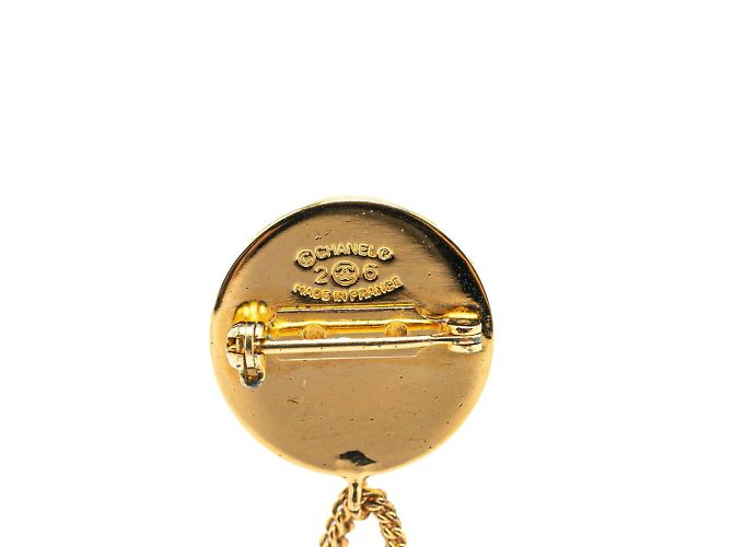 Chanel 31 Rue Cambon Coco Mark Matelassé Brosche Golden - Ansicht 4