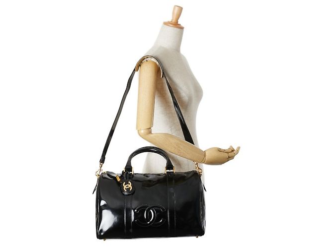 Borsa Boston/Borsa a spalla Chanel Coco Mark Nero - vista 14