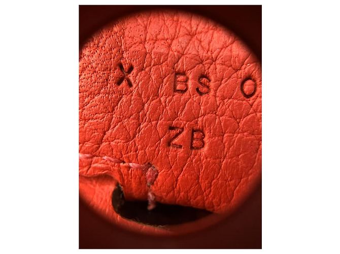 Borsa Hermès in pelle rossa Rosso - vista 15
