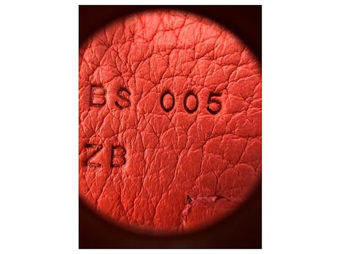Borsa Hermès in pelle rossa Rosso - vista 16