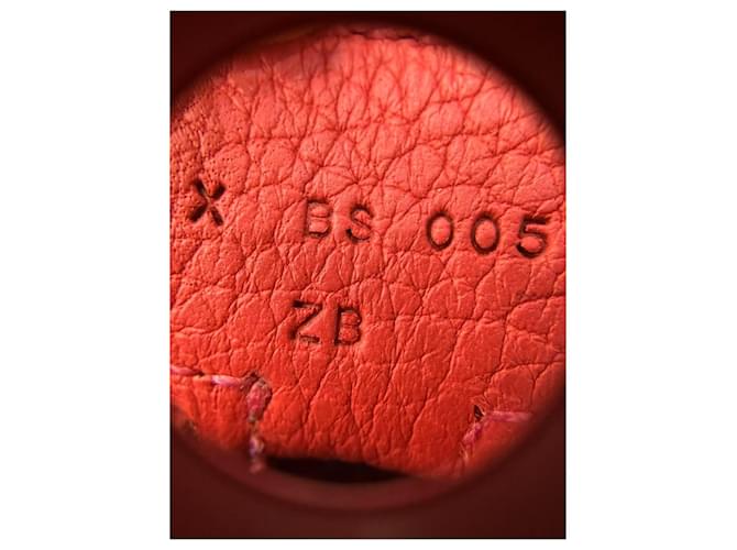 Borsa Hermès in pelle rossa Rosso - vista 17
