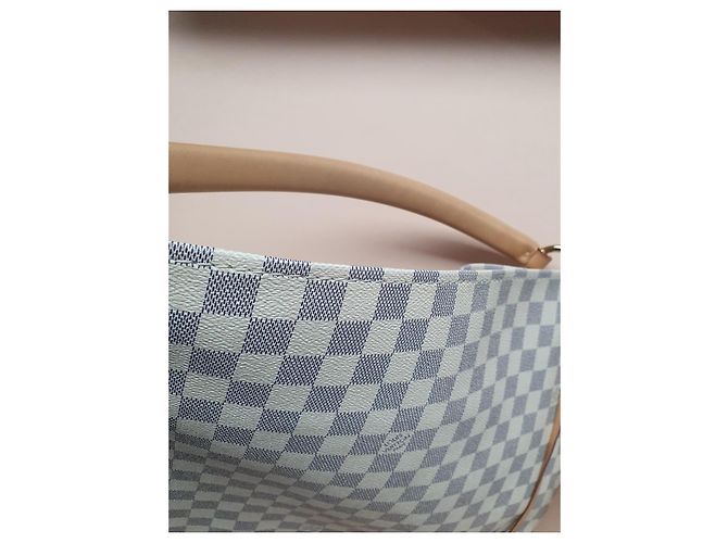 Louis Vuitton Artsy MM Azur Canvas Bianco - vista 4