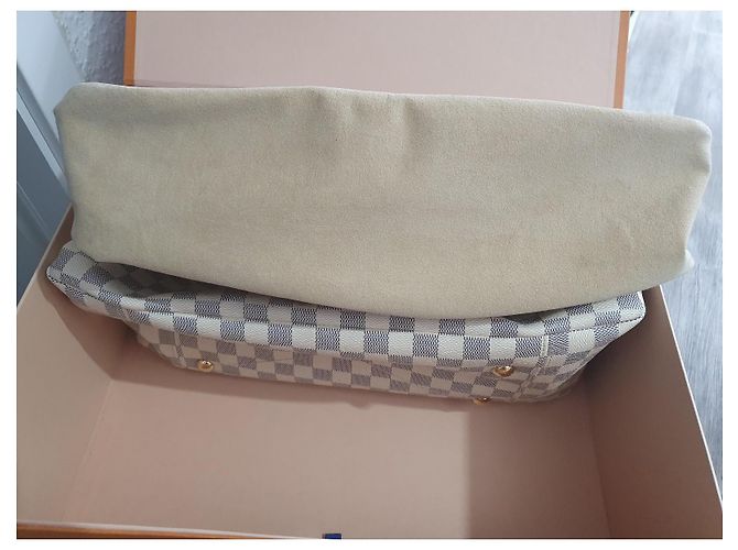 Louis Vuitton Artsy MM Azur Canvas Bianco - vista 5