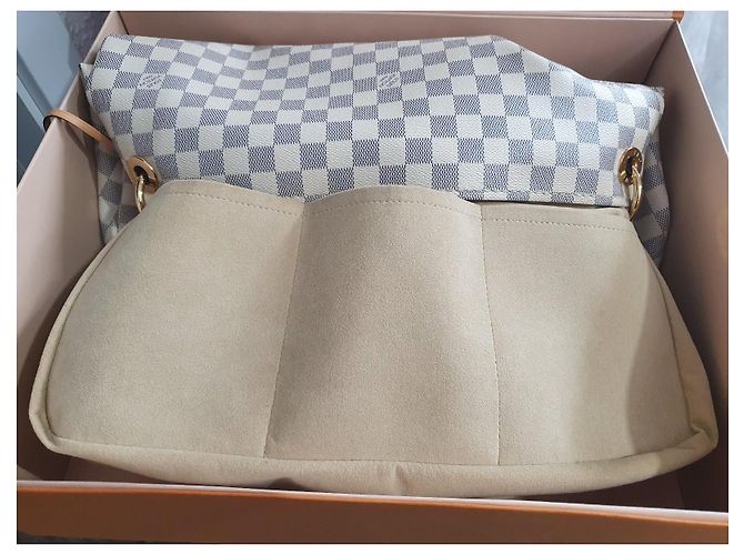 Louis Vuitton Artsy MM Azur Canvas Bianco - vista 6