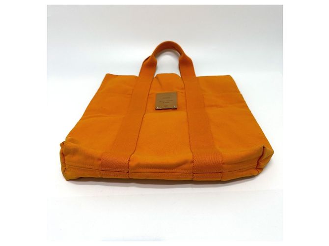 Borsa Tote Hawaii Foule di Hermès Arancione - vista 3