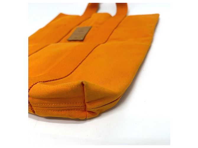 Borsa Tote Hawaii Foule di Hermès Arancione - vista 4