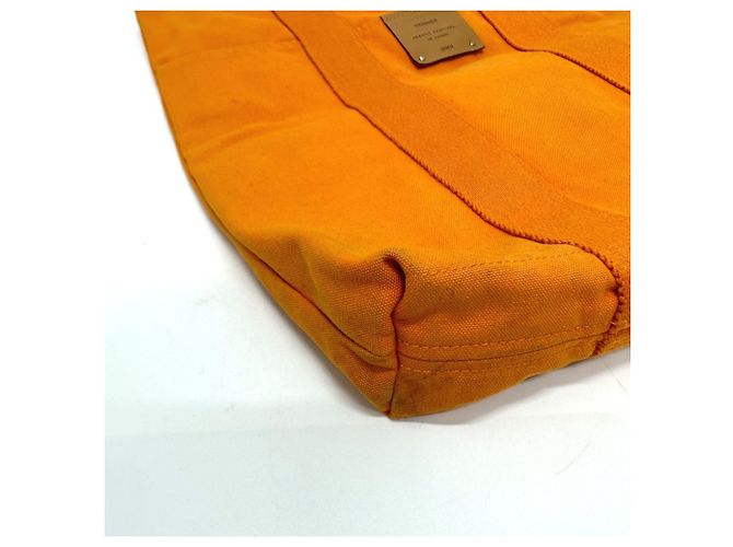 Borsa Tote Hawaii Foule di Hermès Arancione - vista 5