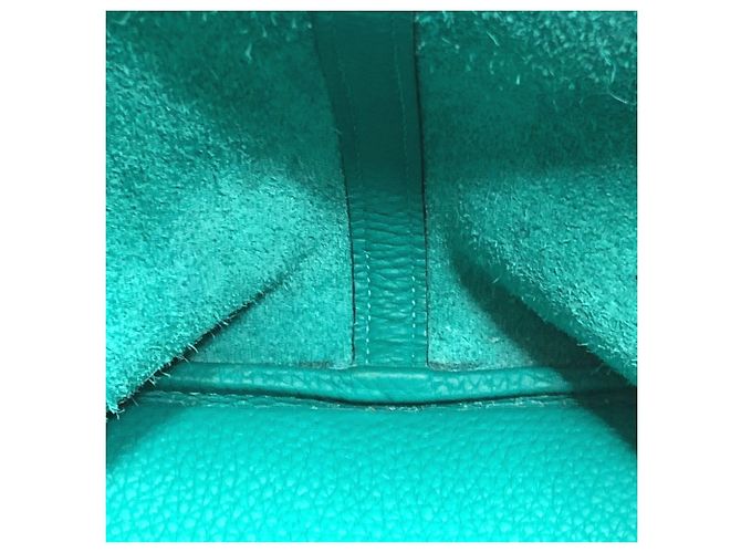 Hermès Picotin Lock Eclat MM 22 Handtasche Grün - Ansicht 13