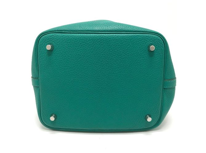 Hermès Picotin Lock Eclat MM 22 Handtasche Grün - Ansicht 3