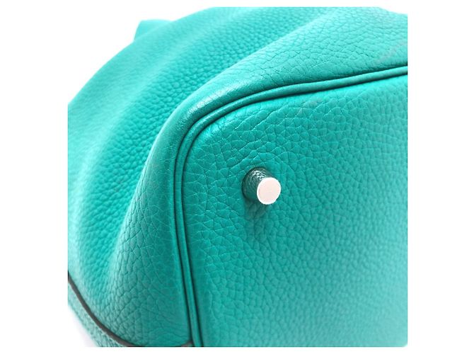 Hermès Picotin Lock Eclat MM 22 Handtasche Grün - Ansicht 6