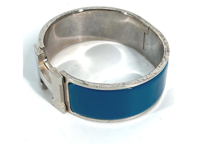 Clic H Bracciale Clic Charm di Hermès Argento Blu - vista 5