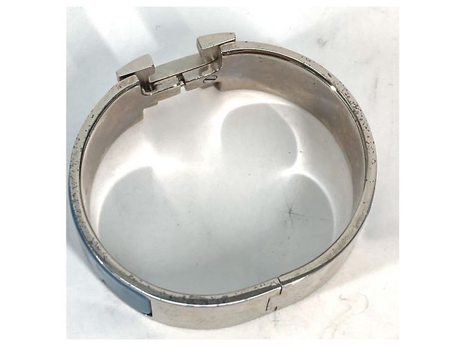 Clic H Bracciale Clic Charm di Hermès Argento Blu - vista 6