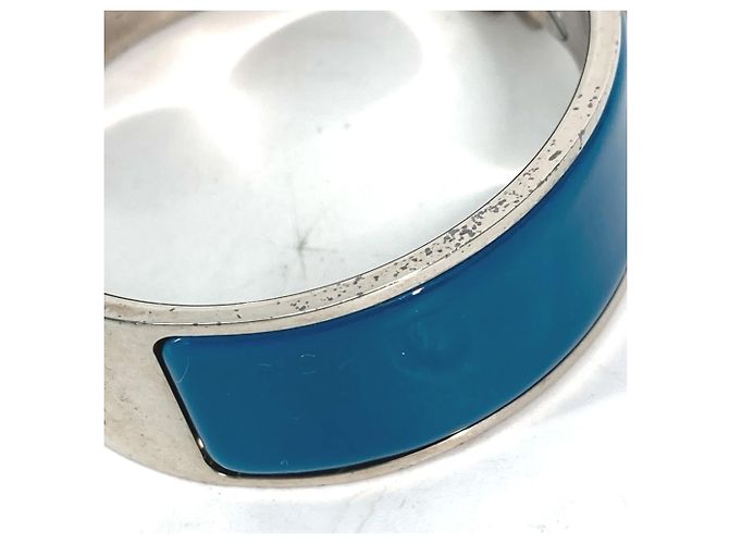 Clic H Bracciale Clic Charm di Hermès Argento Blu - vista 8