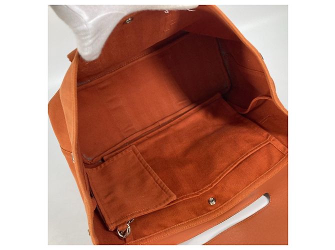 Hermès Valparaiso MM Tote Bag mit Pouch Orange - Ansicht 12