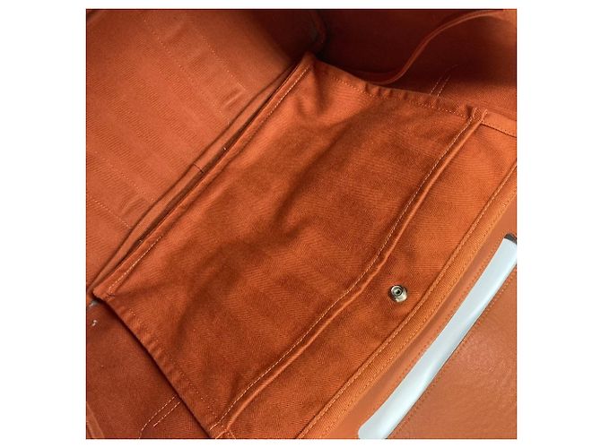 Hermès Valparaiso MM Tote Bag mit Pouch Orange - Ansicht 14