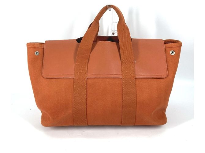 Hermès Valparaiso MM Tote Bag mit Pouch Orange - Ansicht 2