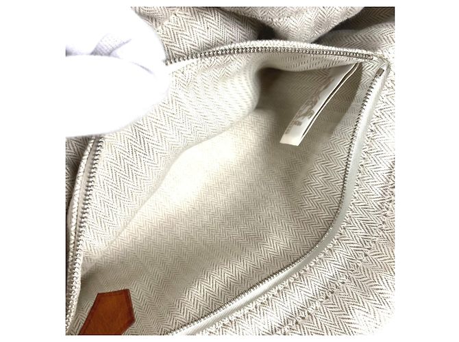 Hermès Fourby 25 Bag-in-Bag Tasche Beige Dunkelbraun - Ansicht 10