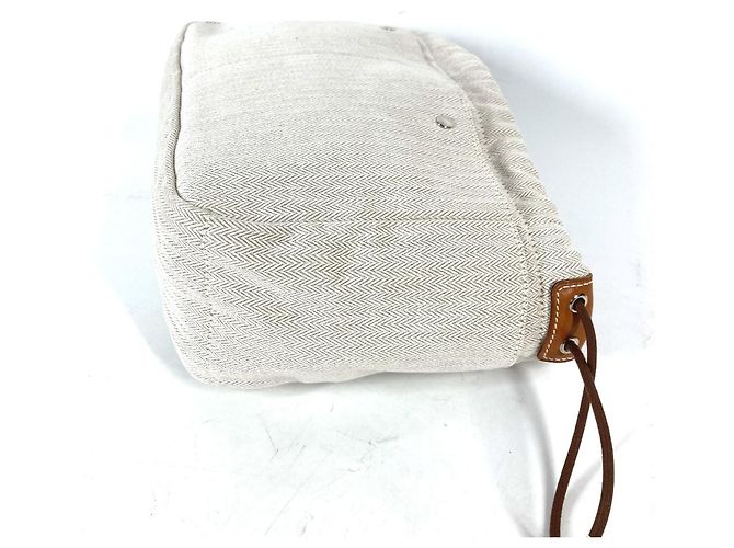 Hermès Fourby 25 Bag-in-Bag Tasche Beige Dunkelbraun - Ansicht 4