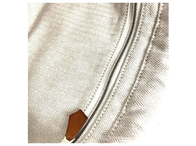 Hermès Fourby 25 Bag-in-Bag Tasche Beige Dunkelbraun - Ansicht 8