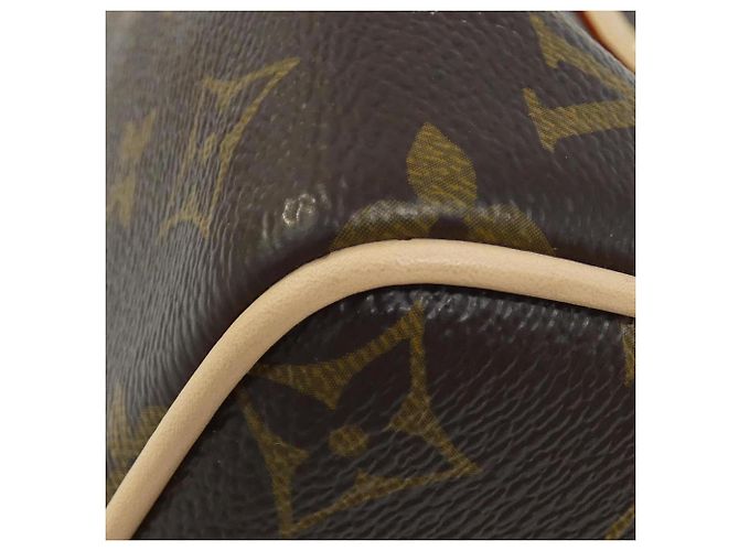 Sac Boston Louis Vuitton Monogram Speedy Bandoulière 20cm Marron Beige Monogramme - vue 2