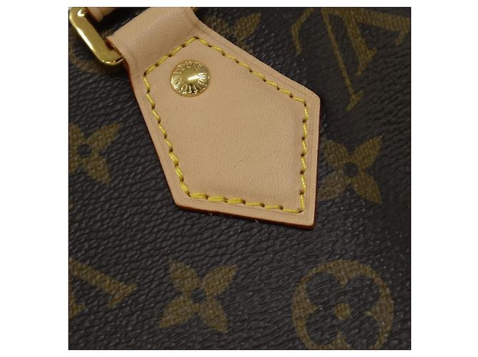Sac Boston Louis Vuitton Monogram Speedy Bandoulière 20cm Marron Beige Monogramme - vue 3