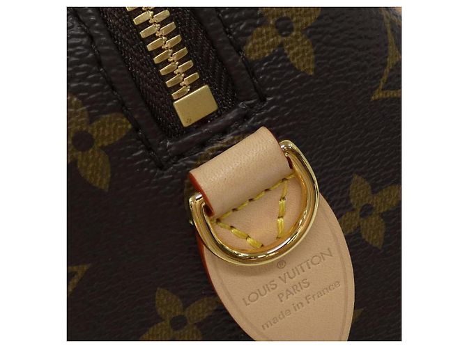 Sac Boston Louis Vuitton Monogram Speedy Bandoulière 20cm Marron Beige Monogramme - vue 4