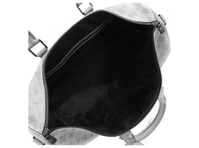 Sac Boston Keepall Bandoulière 50cm Monogram Shadow Louis Vuitton Noir Gris Monogramme - vue 7