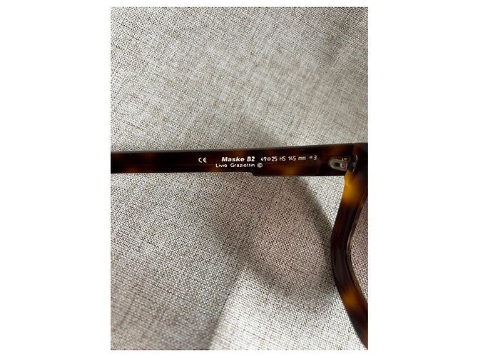 Autre Marque Occhiali da sole Kuboraum – Pezzo di design, realizzato in Italia Marrone - vista 8