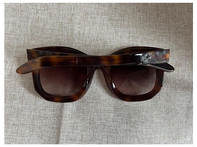 Autre Marque Occhiali da sole Kuboraum – Pezzo di design, realizzato in Italia Marrone - vista 9