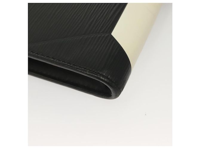LOUIS VUITTON Epi Pochette Jules GM Borsa Clutch Nero Bianco M63295 LV Auth 133695 - vista 14
