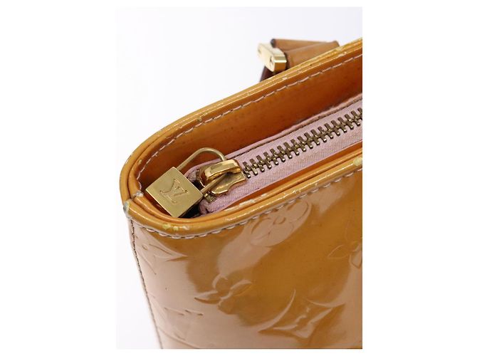 LOUIS VUITTON Borsa Houston Monogram Vernis Rosa Marshmallow M91302 LV Auth 135881 - vista 20