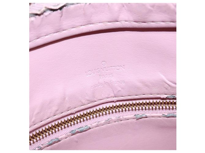 LOUIS VUITTON Borsa Houston Monogram Vernis Rosa Marshmallow M91302 LV Auth 135881 - vista 22