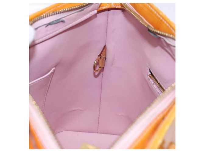 LOUIS VUITTON Borsa Houston Monogram Vernis Rosa Marshmallow M91302 LV Auth 135881 - vista 24