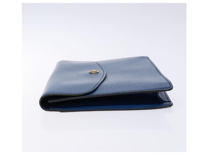 LOUIS VUITTON Pochette Montaigne 27 Épi Bleue M52655 LV Auth 135873 - vue 4