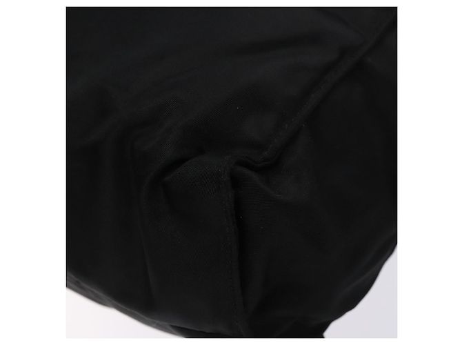 Borsa Tote PRADA in nylon e pelle nera argento autentica ki5841 Nero - vista 10