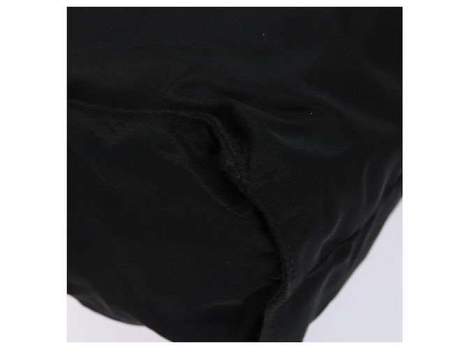 Borsa Tote PRADA in nylon e pelle nera argento autentica ki5841 Nero - vista 11