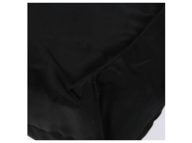 Borsa Tote PRADA in nylon e pelle nera argento autentica ki5841 Nero - vista 12