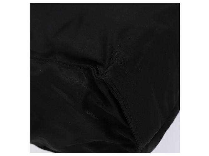 Borsa Tote PRADA in nylon e pelle nera argento autentica ki5841 Nero - vista 13
