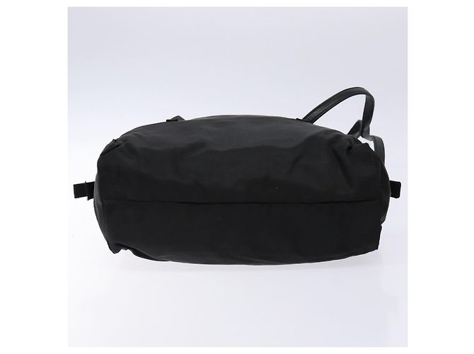 Borsa Tote PRADA in nylon e pelle nera argento autentica ki5841 Nero - vista 9
