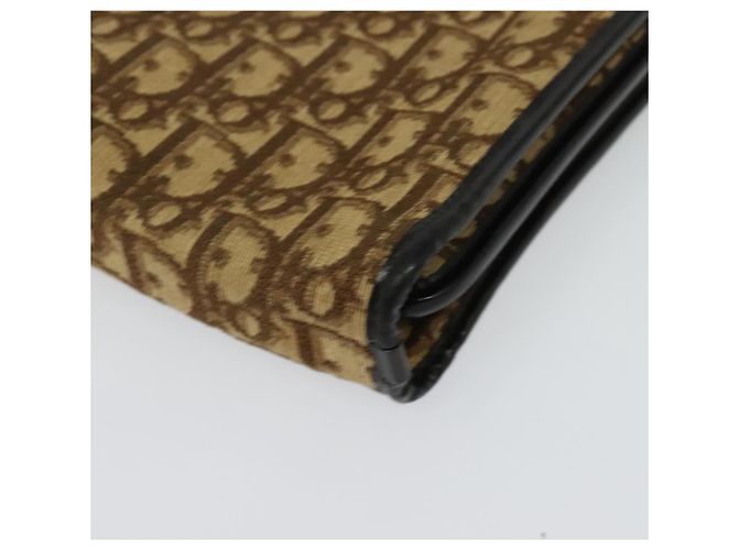 Borsa a mano in tela Trotter Christian Dior marrone oro Auth ep9995 D'oro - vista 11