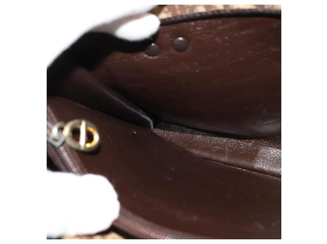 Borsa a mano in tela Trotter Christian Dior marrone oro Auth ep9995 D'oro - vista 18