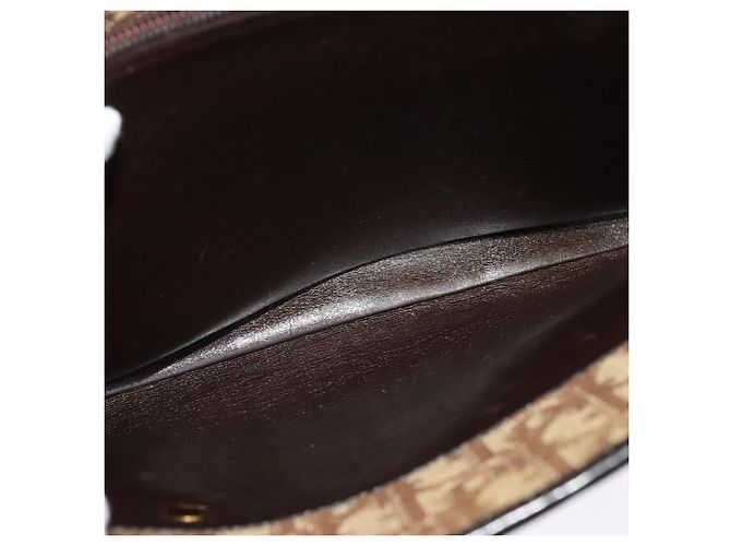 Borsa a mano in tela Trotter Christian Dior marrone oro Auth ep9995 D'oro - vista 19