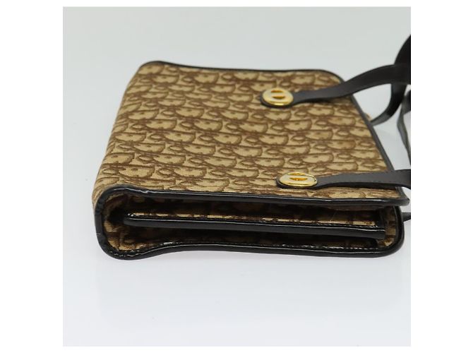 Borsa a mano in tela Trotter Christian Dior marrone oro Auth ep9995 D'oro - vista 5