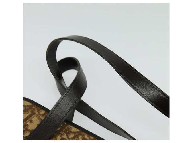 Borsa a mano in tela Trotter Christian Dior marrone oro Auth ep9995 D'oro - vista 8