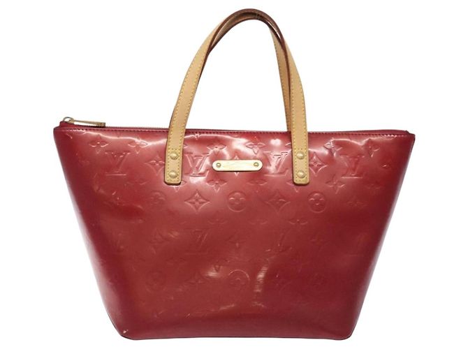 LOUIS VUITTON Borsa Bellevue PM Monogram Vernis Pomme D'amour M93583 Auth 133126 Rosso - vista 13