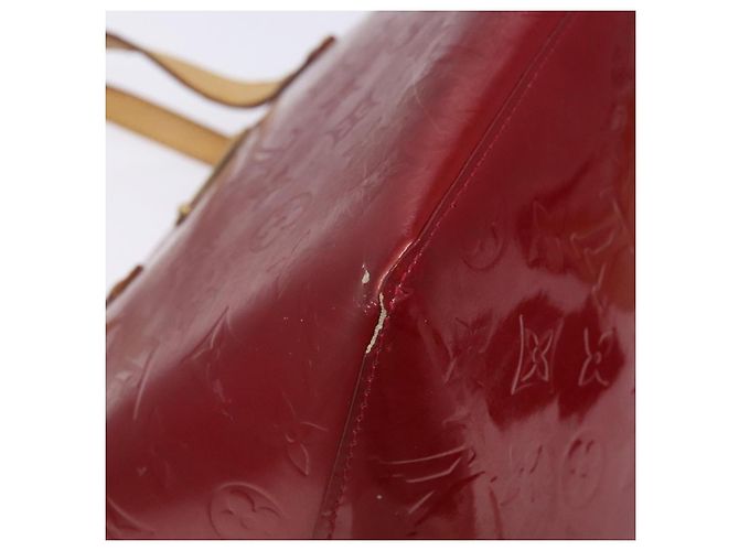 LOUIS VUITTON Borsa Bellevue PM Monogram Vernis Pomme D'amour M93583 Auth 133126 Rosso - vista 15