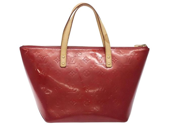LOUIS VUITTON Borsa Bellevue PM Monogram Vernis Pomme D'amour M93583 Auth 133126 Rosso - vista 2