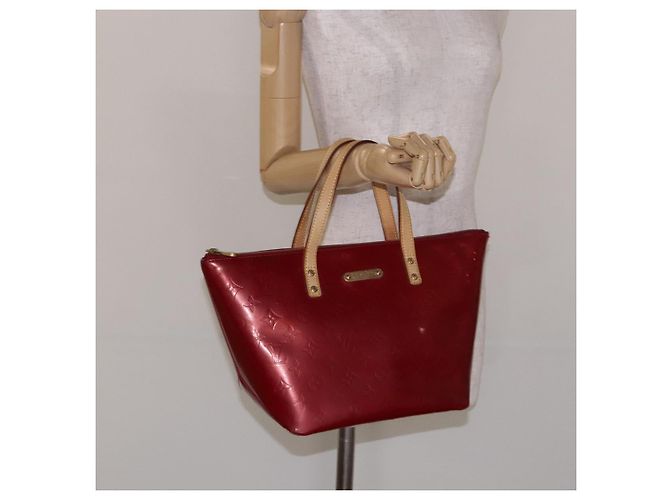 LOUIS VUITTON Borsa Bellevue PM Monogram Vernis Pomme D'amour M93583 Auth 133126 Rosso - vista 22