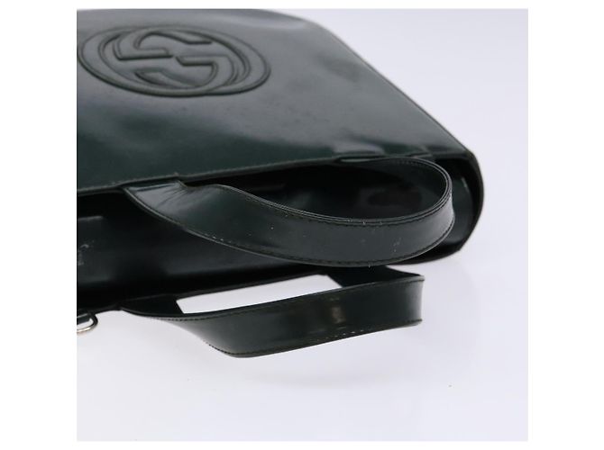Borsa a Mano GUCCI Smalto Verde Argento 000 1013 0504 Auth bs28278 - vista 7