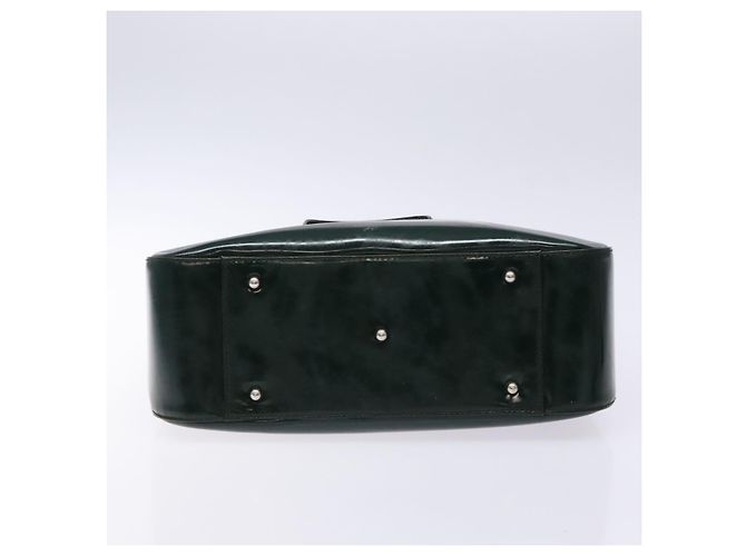 Borsa a Mano GUCCI Smalto Verde Argento 000 1013 0504 Auth bs28278 - vista 9